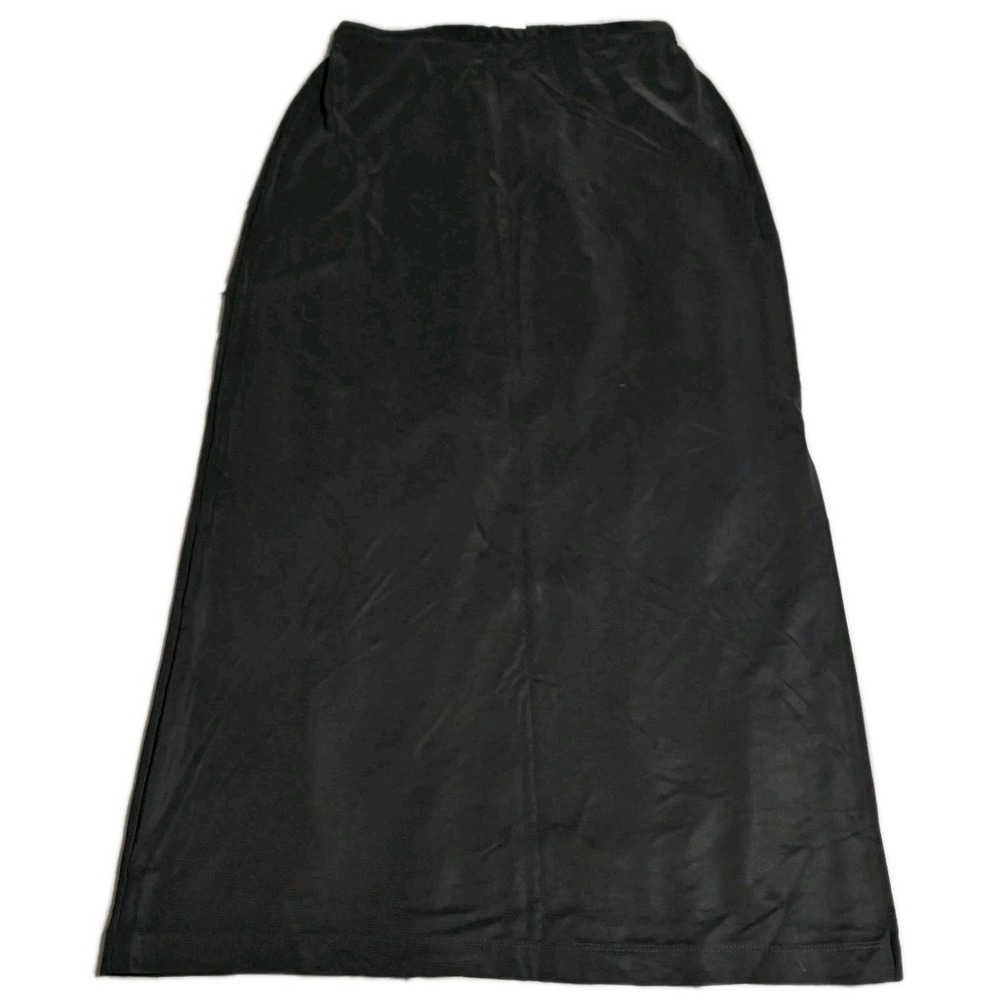 Molly & Maxx Black‎ Midi Pencil Skirt Womens L Stretch Made in USA